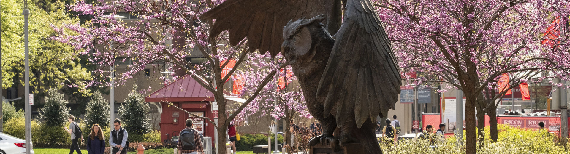 The Owl statue on Temple's Main Campus