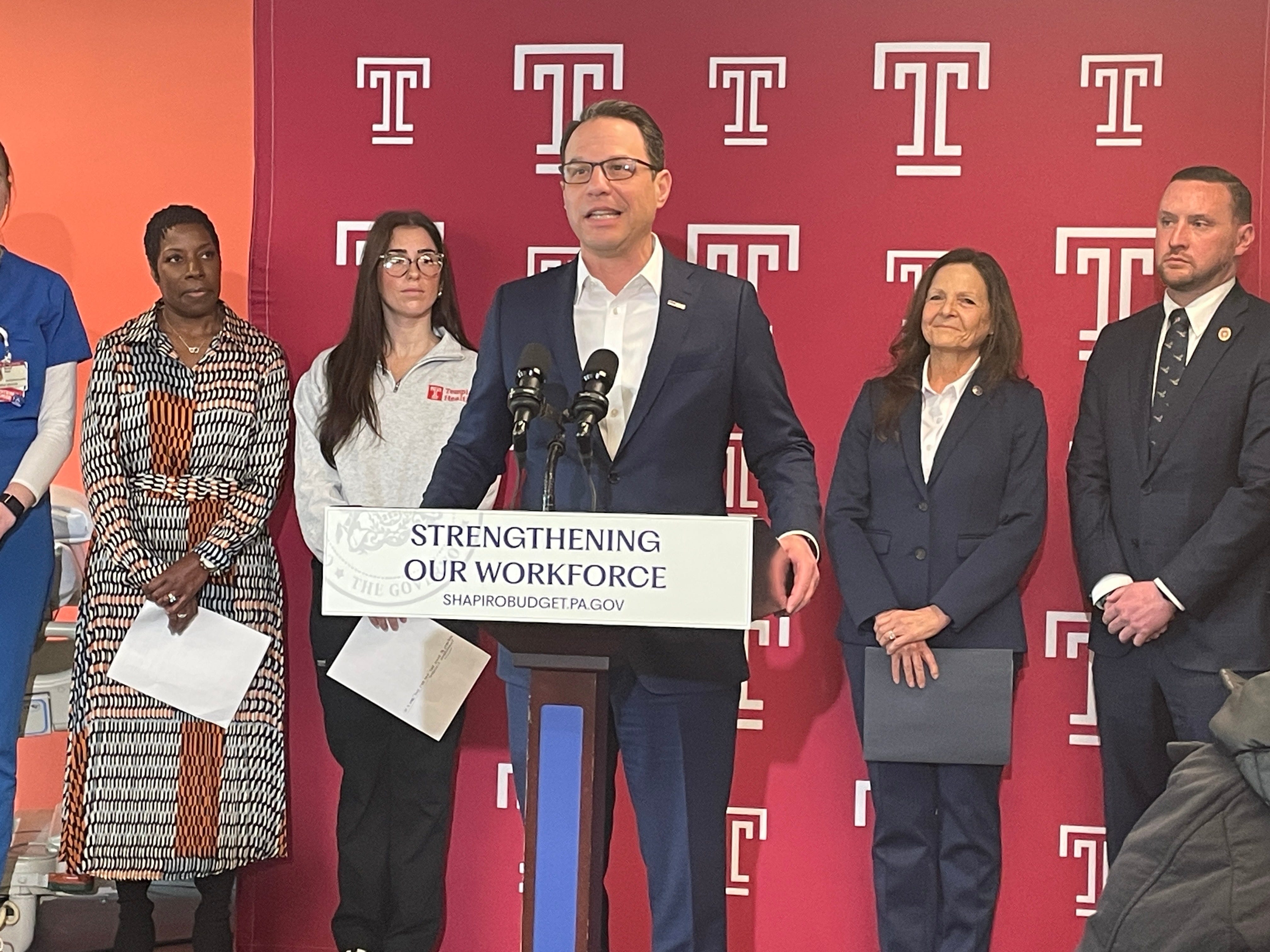 Shapiro visits Temple, highlights its nurse scholar program as model amid new budget investments to curb nurse shortage